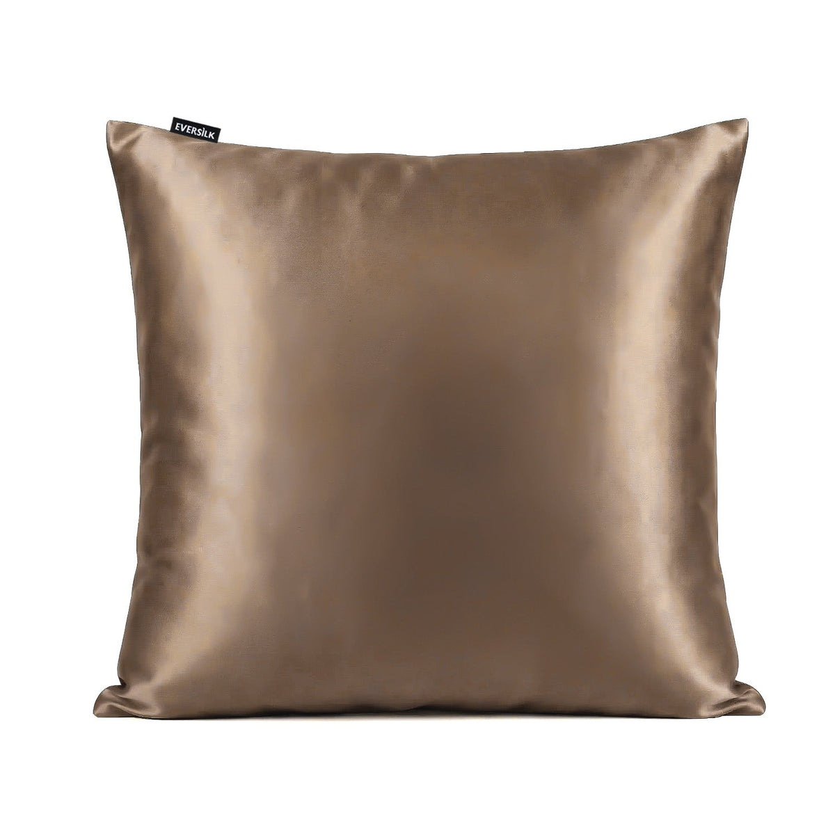 Taie d'oreiller 100% pure soie de mûrier - Taupe Clair - Euro - EVERSILK.fr