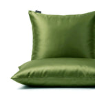 Taie d'oreiller 100% pure soie de mûrier - Olive - Euro - EVERSILK.fr
