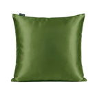 Taie d'oreiller 100% pure soie de mûrier - Olive - Euro - EVERSILK.fr