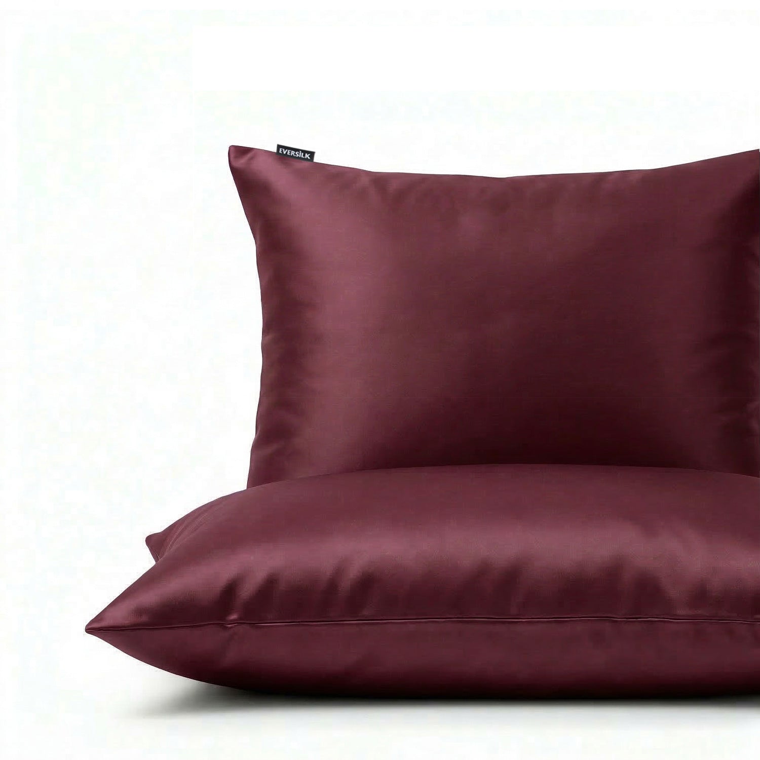 Taie d'oreiller 100% pure soie de mûrier - Burgundy - Rectangulaire - EVERSILK.fr