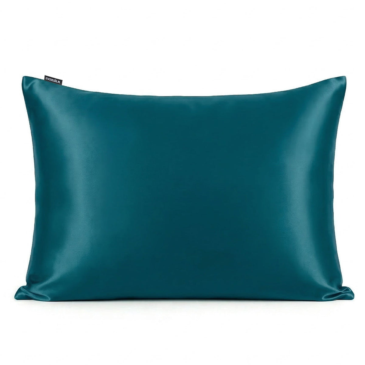 Taie d'oreiller 100% pure soie de mûrier - Bleu Sarcelle Cristallin - Rectangulaire - EVERSILK.fr