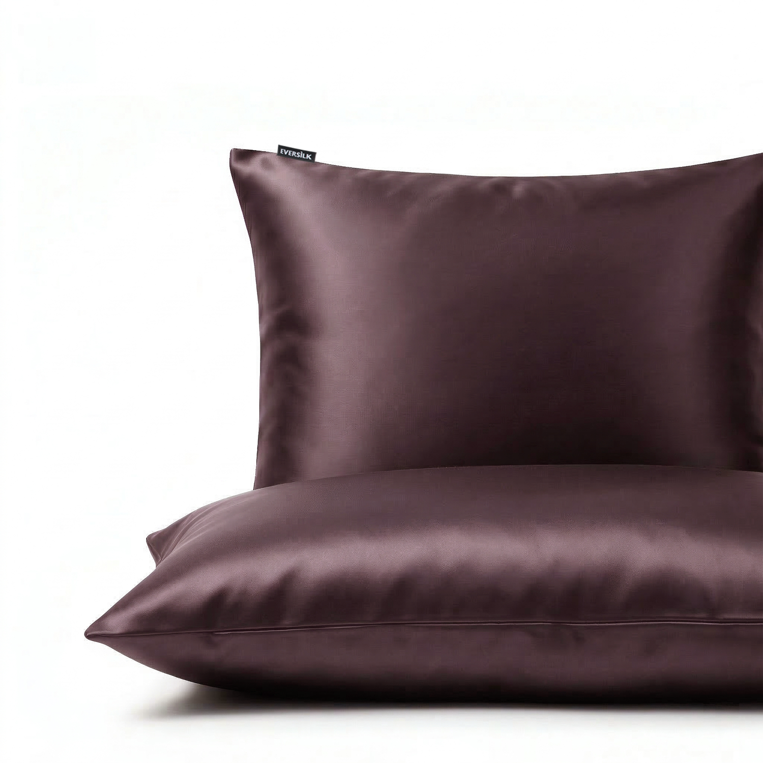 Taie d'oreiller 100% pure soie de mûrier - Prune - Rectangulaire - EVERSILK.fr
