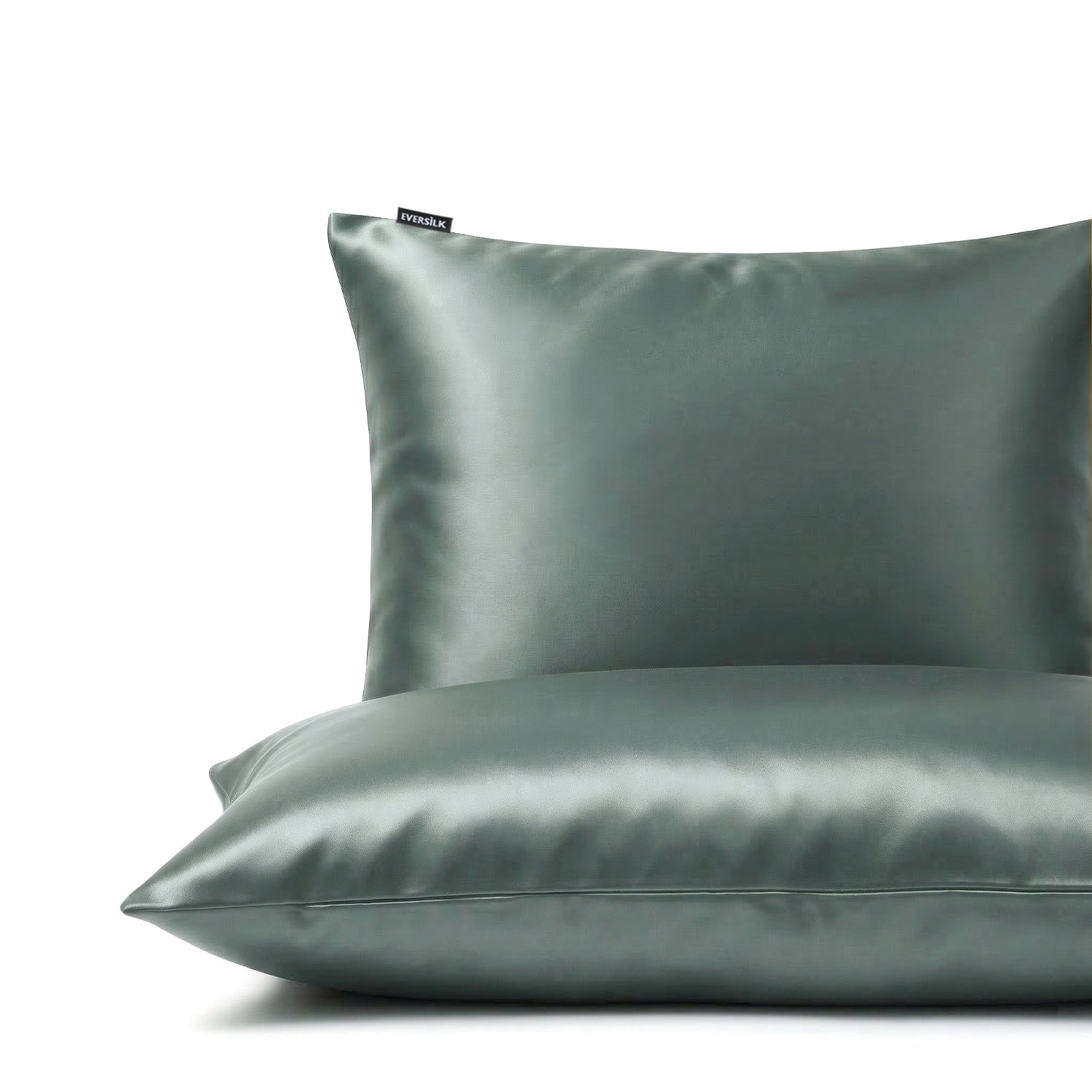 Taie d'oreiller 100% pure soie de mûrier - Gris Ardoise - Rectangulaire - EVERSILK.fr