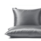 Taie d'oreiller 100% pure soie de mûrier - Gris Ultime - Rectangulaire - EVERSILK.fr