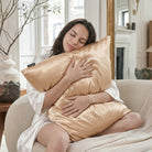 Taie d'oreiller 100% pure soie de mûrier - Beige - Euro - EVERSILK.fr