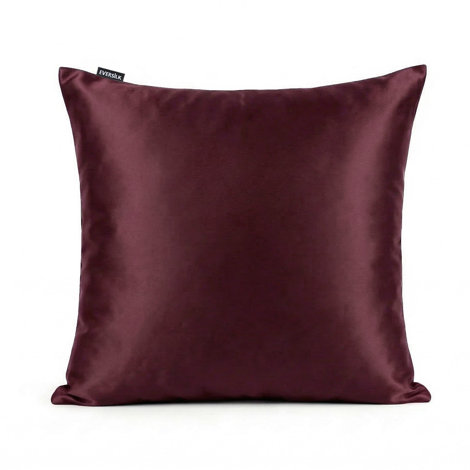 Taie d'oreiller 100% pure soie de mûrier - Burgundy - Euro - EVERSILK.fr