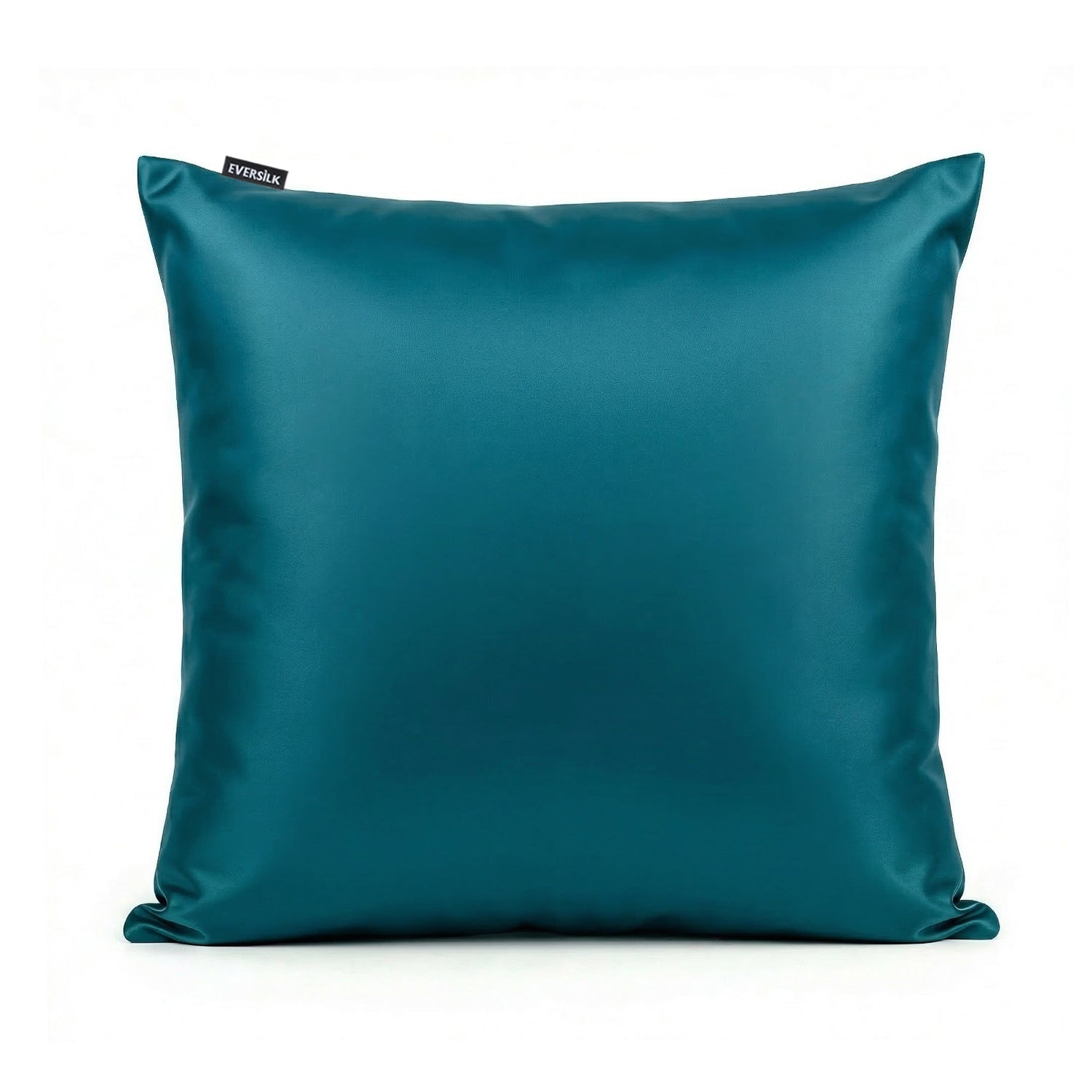 Taie d'oreiller 100% pure soie de mûrier - Bleu Sarcelle Cristallin - Euro - EVERSILK.fr