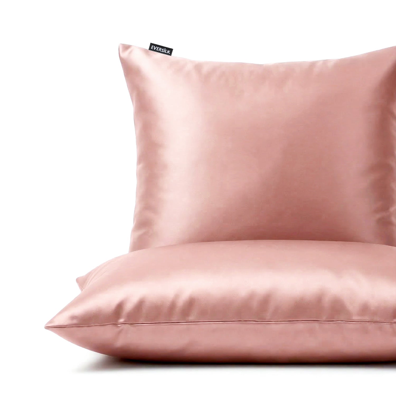 Taie d'oreiller 100% pure soie de mûrier - Vieux Rose - Euro - EVERSILK.fr
