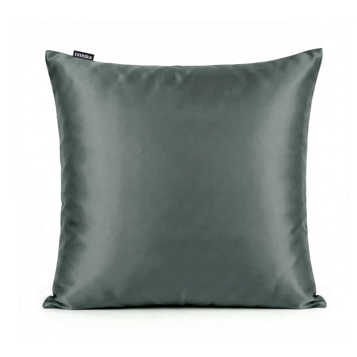 Taie d'oreiller 100% pure soie de mûrier - Gris Ardoise - Euro - EVERSILK.fr