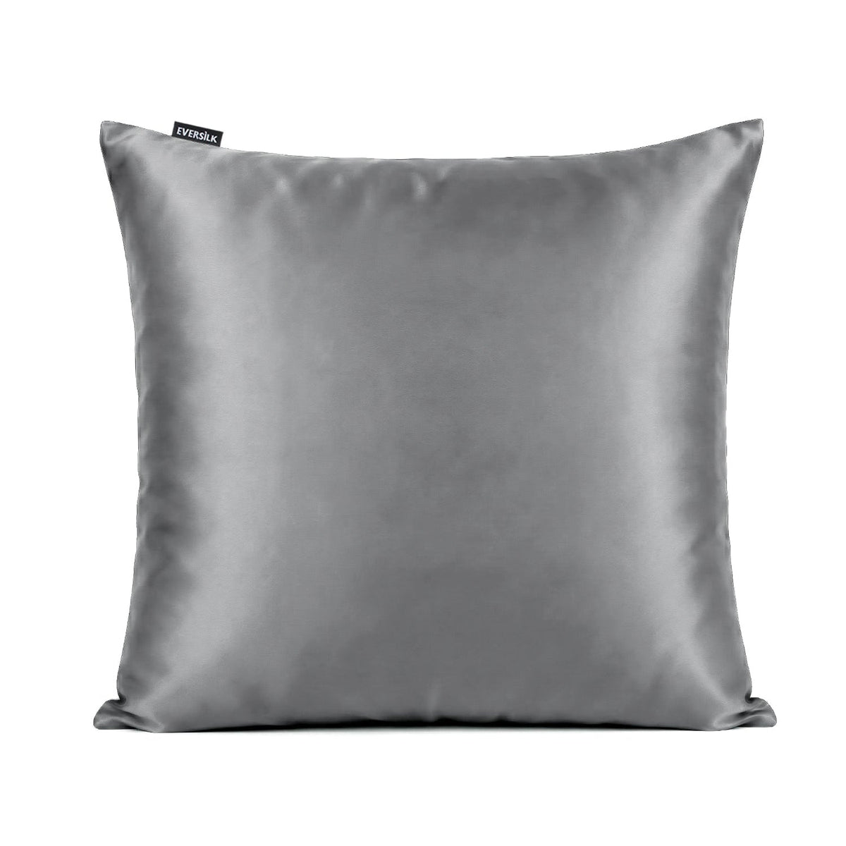Taie d'oreiller 100% pure soie de mûrier - Gris Ultime - Euro - EVERSILK.fr