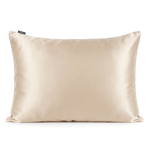 Taie d'oreiller 100% pure soie de mûrier - Champagne - Rectangulaire - EVERSILK.fr