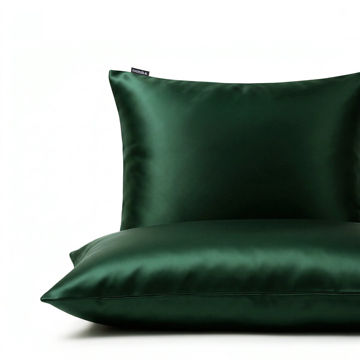 Taie d'oreiller 100% pure soie de mûrier - Vert Foncé - Rectangulaire - EVERSILK.fr