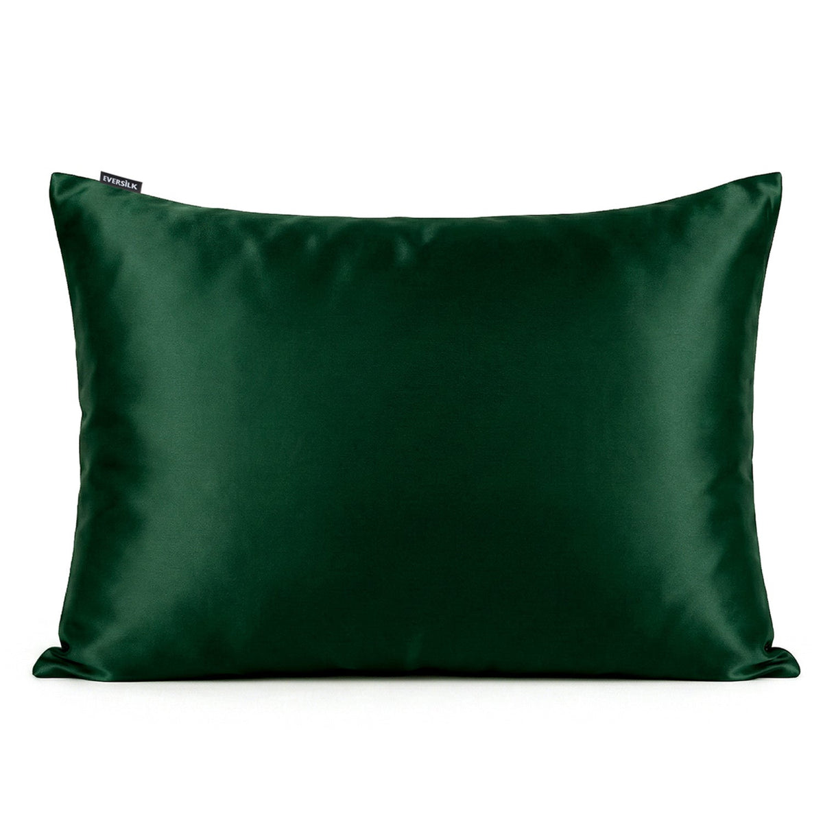 Taie d'oreiller 100% pure soie de mûrier - Vert Foncé - Rectangulaire - EVERSILK.fr