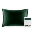 Taie d'oreiller 100% pure soie de mûrier - Vert Foncé - Rectangulaire - EVERSILK.fr