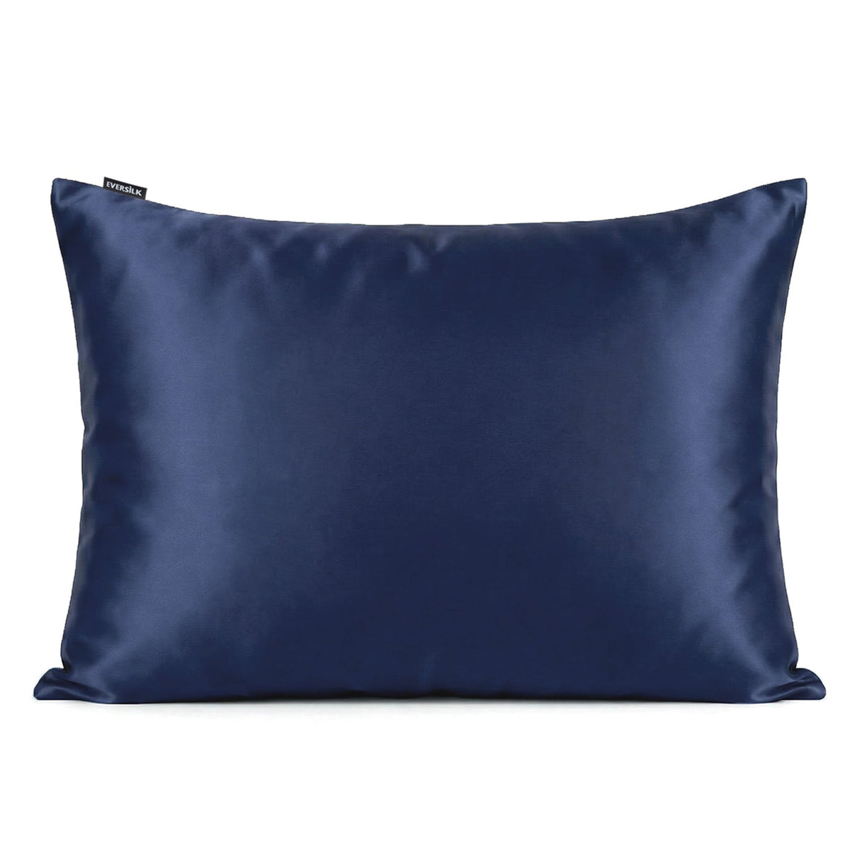 Taie d'oreiller 100% pure soie de mûrier - Bleu Marine - Rectangulaire - EVERSILK.fr