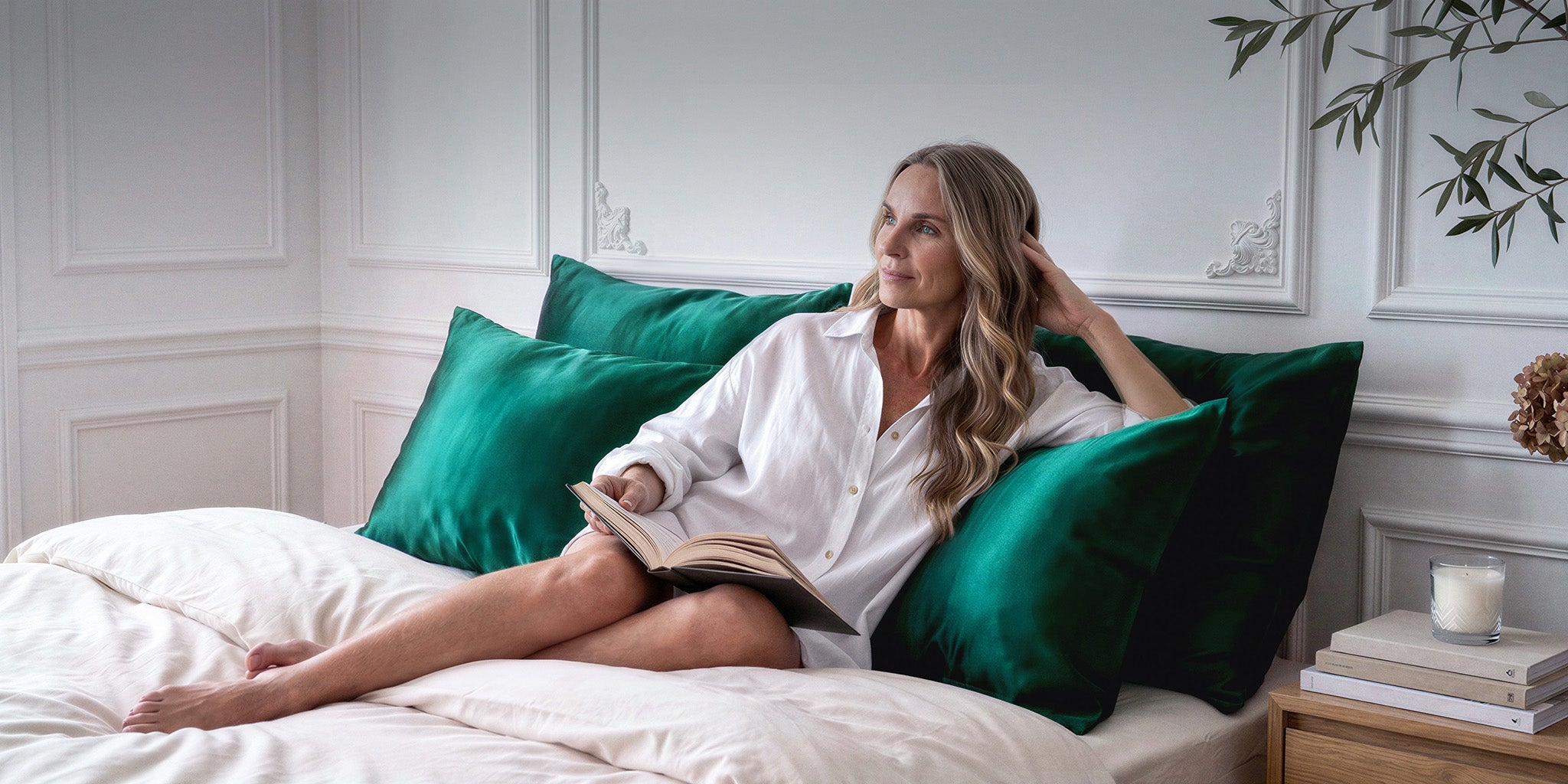 EVERSILK, la référence en soie : taie d'oreiller en soie dans une chambre élégante à la française
