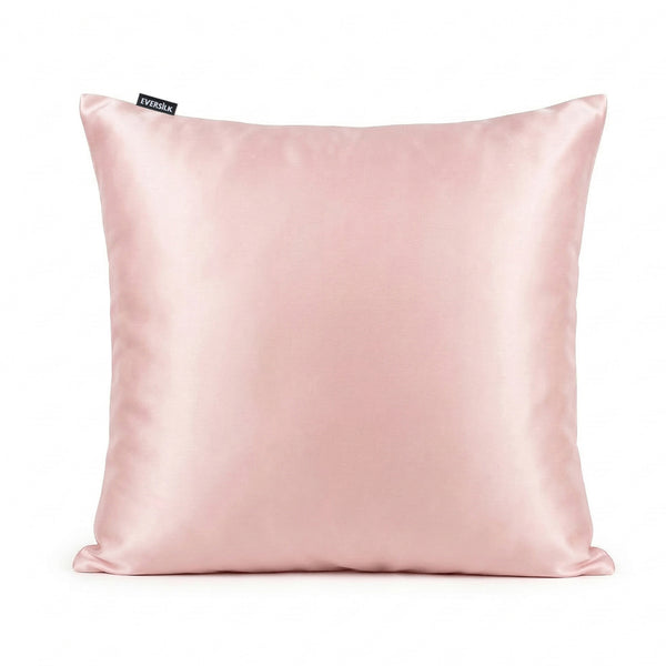 Taie d'oreiller 100% pure soie de mûrier - Rose - Euro - EVERSILK.fr