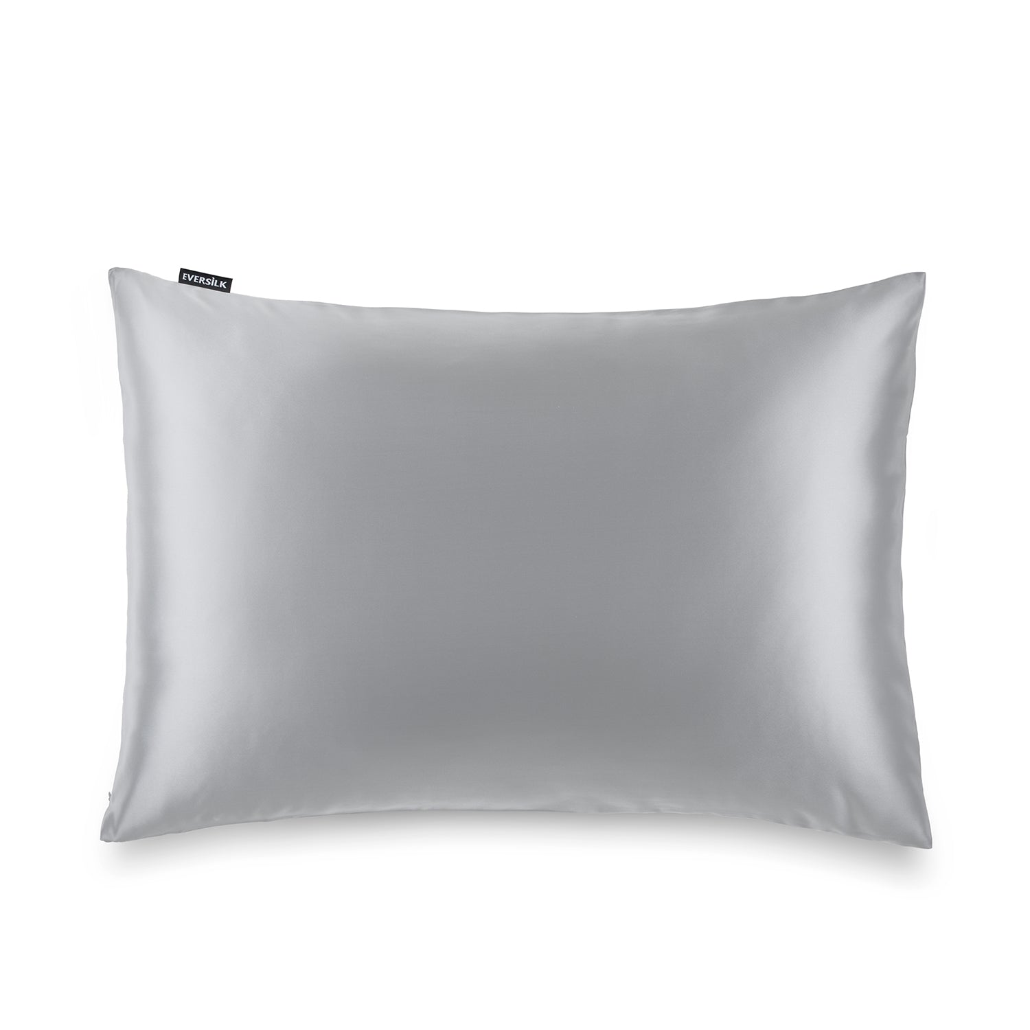 Taie d'oreiller 100% pure soie de mûrier - Gris Perle - Rectangulaire - EVERSILK.fr