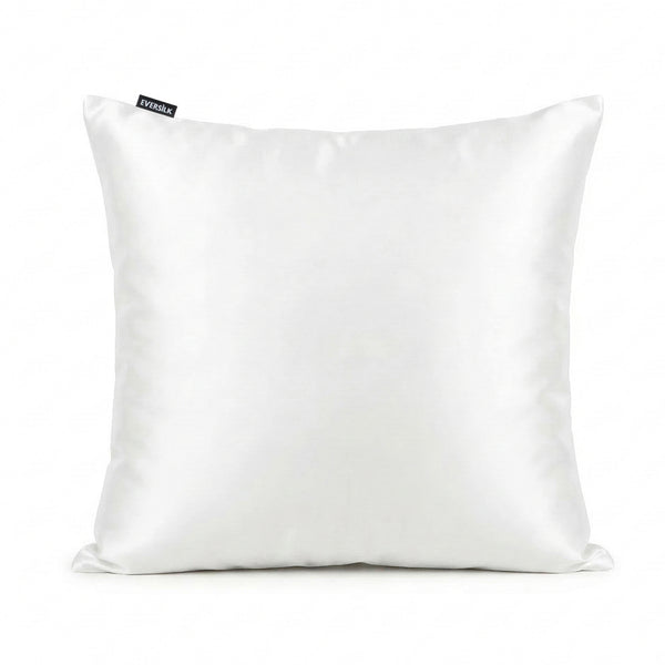 Taie d'oreiller 100% pure soie de mûrier - Blanc - Euro - EVERSILK.fr