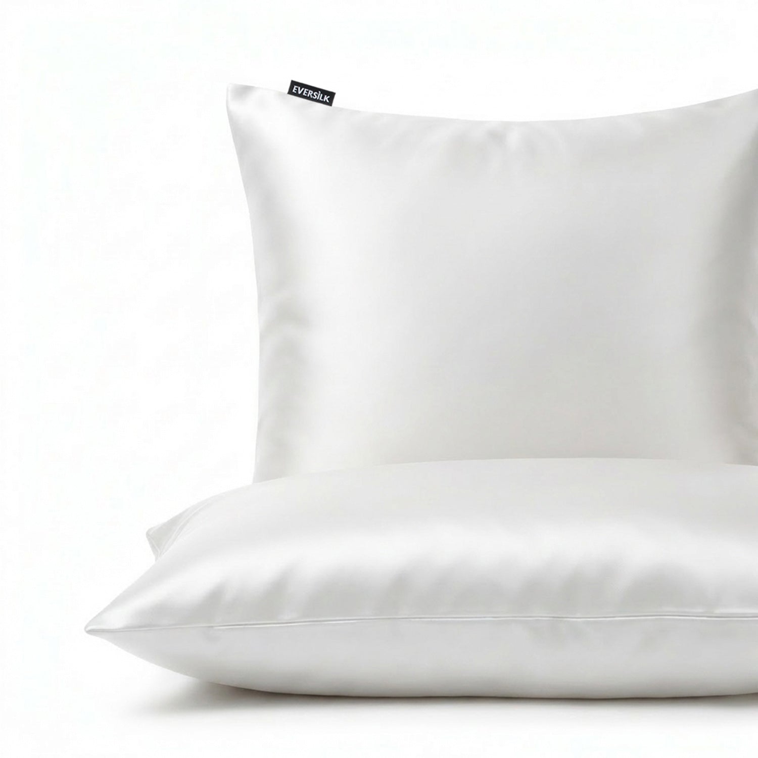 Taie d'oreiller 100% pure soie de mûrier - Blanc - Euro - EVERSILK.fr
