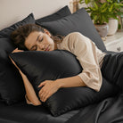 Taie d'oreiller 100% pure soie de mûrier - Noir - Euro - EVERSILK.fr