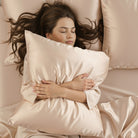 Taie d'oreiller 100% pure soie de mûrier - Champagne - Euro - EVERSILK.fr