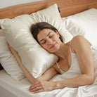 Taie d'oreiller 100% pure soie de mûrier - Blanc - Euro - EVERSILK.fr