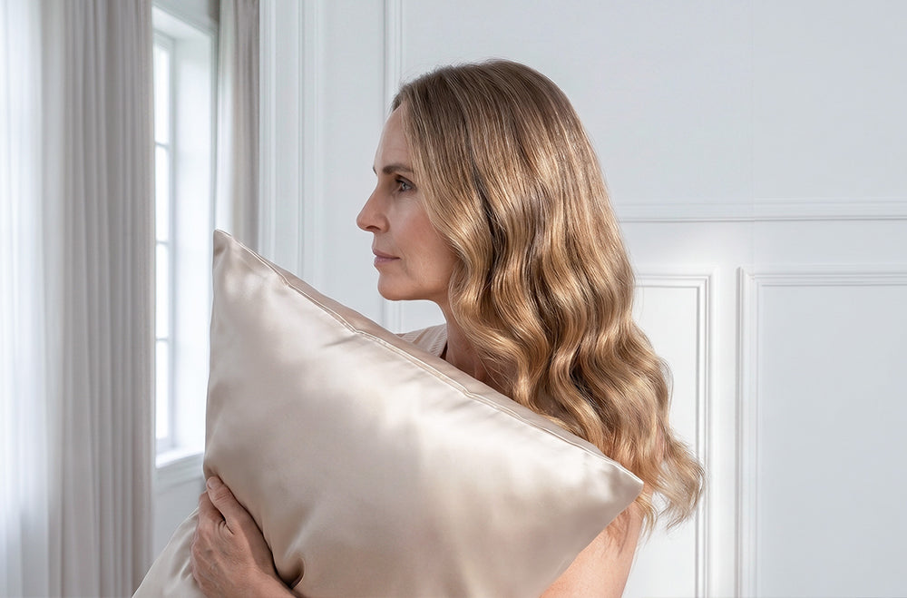 Taie d'oreiller en soie eversilk pour cheveux doux et brillants