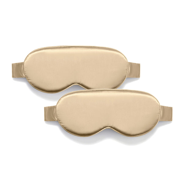 Masque de nuit 3D en soie – Beige
