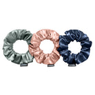 Trio de chouchous – Gris ardoise, Marine & Vieux rose - EVERSILK.fr