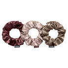 Trio de chouchous – Taupe clair, Burgundy & Pivoine - EVERSILK.fr
