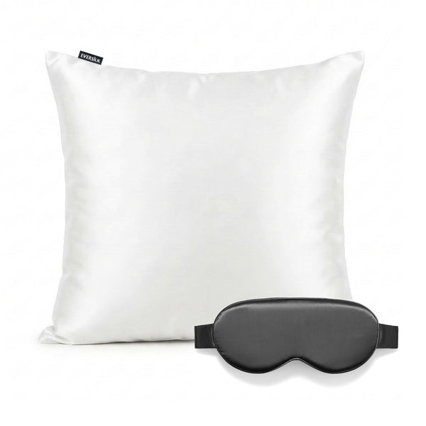Duo Taie & Masque - Blanc, Noir