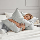 Taie d'oreiller 100% pure soie de mûrier - Gris Perle - Euro - EVERSILK.fr